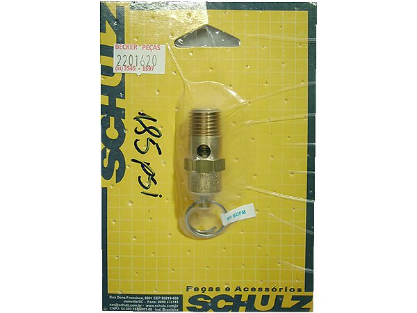 VALVULA SEGURANCA 1/4" - 185PSIG - 60PCM  CSL20BR   MSL20BR   MSL30BR   MSL40BR
