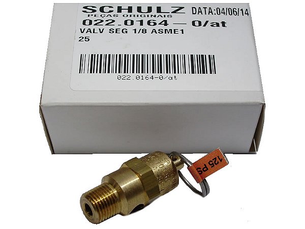 VALVULA SEGURANCA 1/8" - 125PSIG -  42PCM