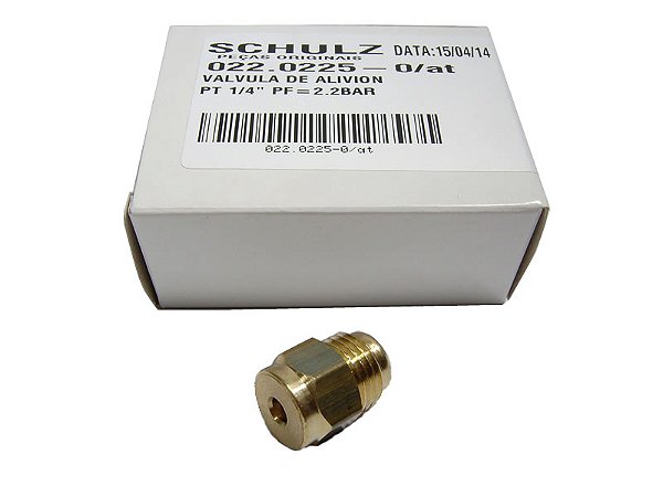 VALVULA DE ALIVIO NPT 1/4" PF=2.2 BAR CSA 8.5