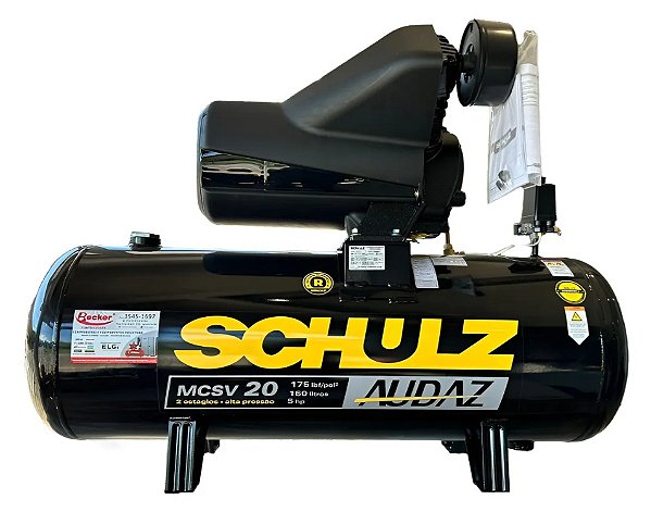 COMPRESSOR DE AR MCSV 20AP/150L AUDAZ 4 POLOS 5CV