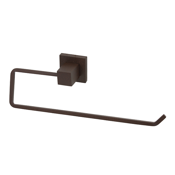 PORTA TOALHA ROSTO QUADRITT LUXO AÇO CORTEN