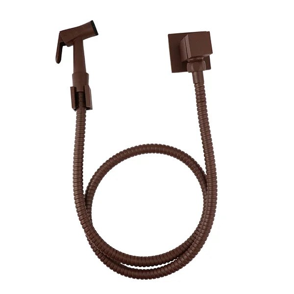 DUCHA HIGIÊNICA COMPLETA QUADRADA AÇO CORTEN