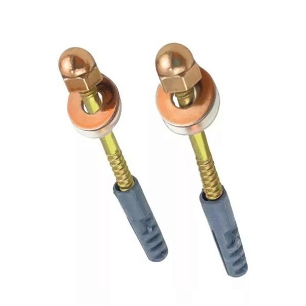 PAR DE PARAFUSO PARA VASO SANITÁRIO 10 MM COBRE