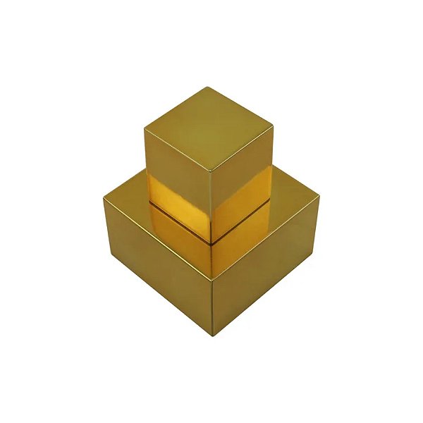 ACABAMENTO P/ REGISTRO QUADRADO C-600 1 1/2 PADRÃO DECA DOURADO