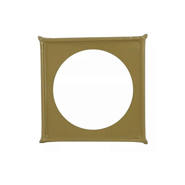PORTA GRELHA INOX GOLD MATTE 10x10 CM QUADRADA SUPORTE CAIXILHO