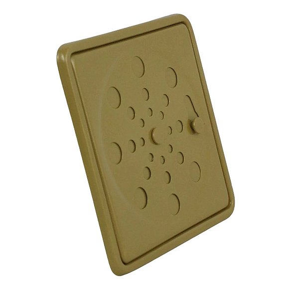 RALO GRELHA C/ CAIXILHO 10X10 GOLD MATTE