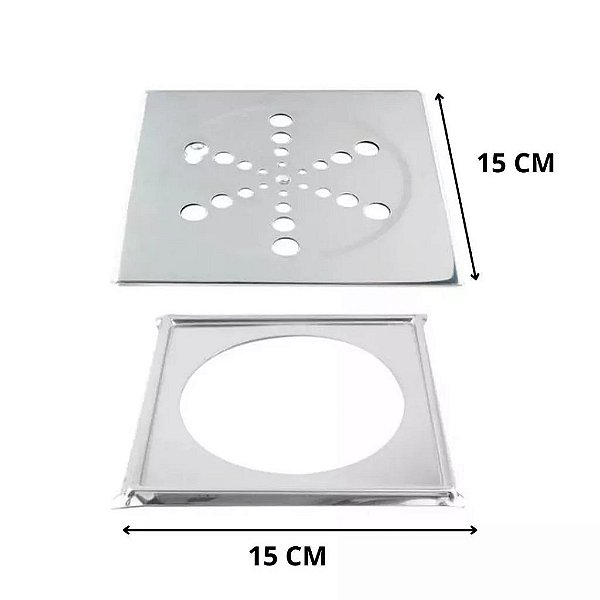 Grelha Quadrada 15x15 C/ Caixilho