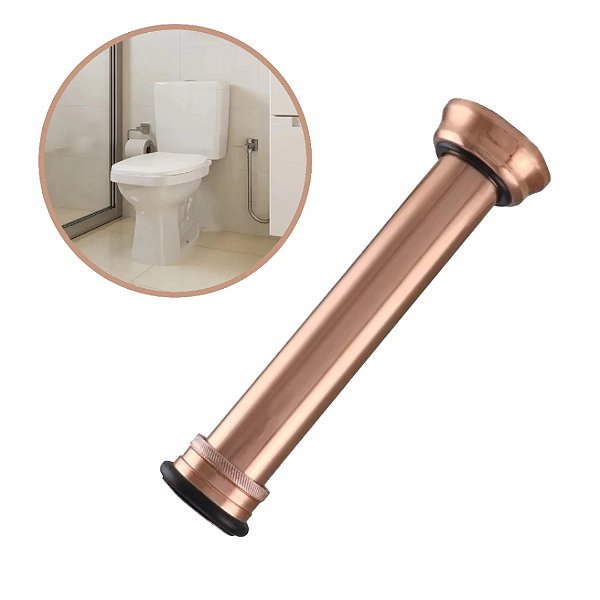 TUBO DE LIGAÇÃO 25 CM AJUSTÁVEL COBRE