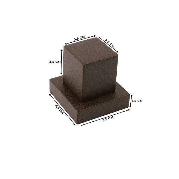 ACABAMENTO P/ REGISTRO QUADRADO PADRÃO DECA CORTEN