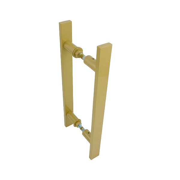 PUXADOR DUPLO 50 CM - 1 GOLD MATTE - PORTA MADEIRA/VIDRO