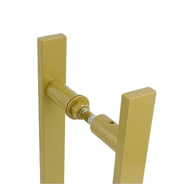 PUXADOR DUPLO 50 CM - 1 GOLD MATTE - PORTA MADEIRA/VIDRO