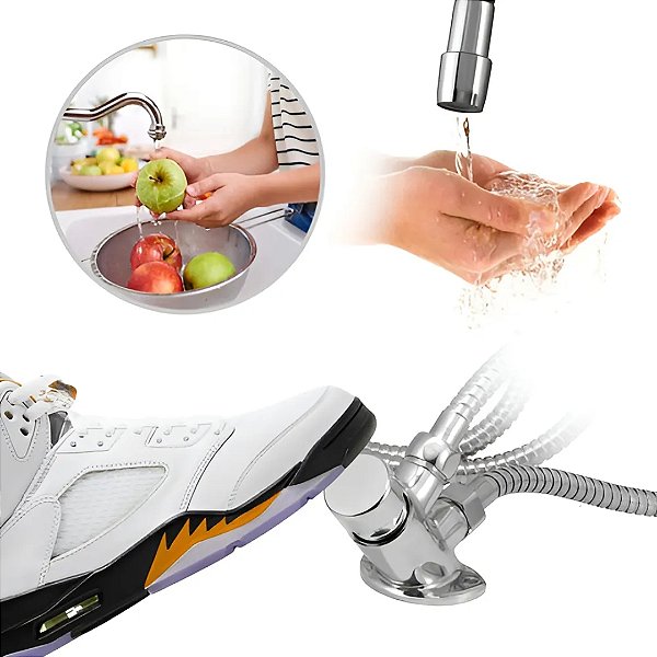 ACIONADOR DE TORNEIRA POR PEDAL MECANICO C/ ENGATE