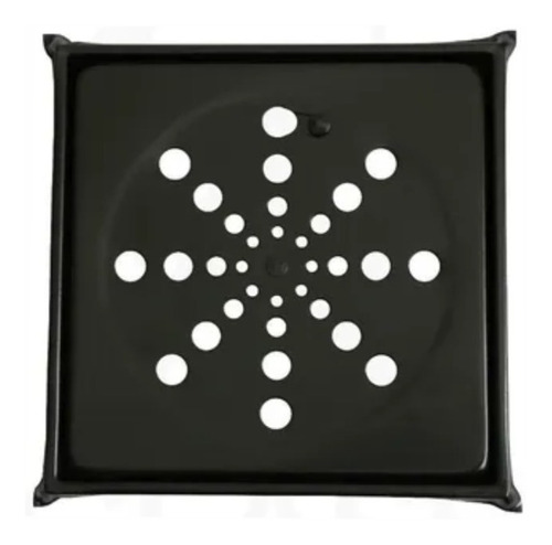 Ralo Grelha Black 10 X 10 Para Banheiro