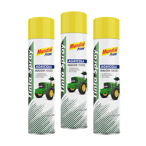 Tinta Spray Agricola Amarelo New Holland Mundial Prime