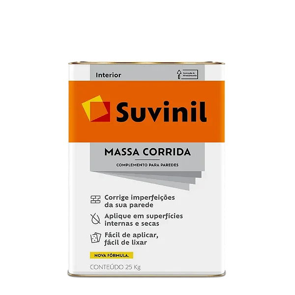 Massa Corrida PVA 25Kg Lata Suvinil