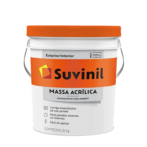 Massa Acrílica PVA 25Kg Lata Suvinil