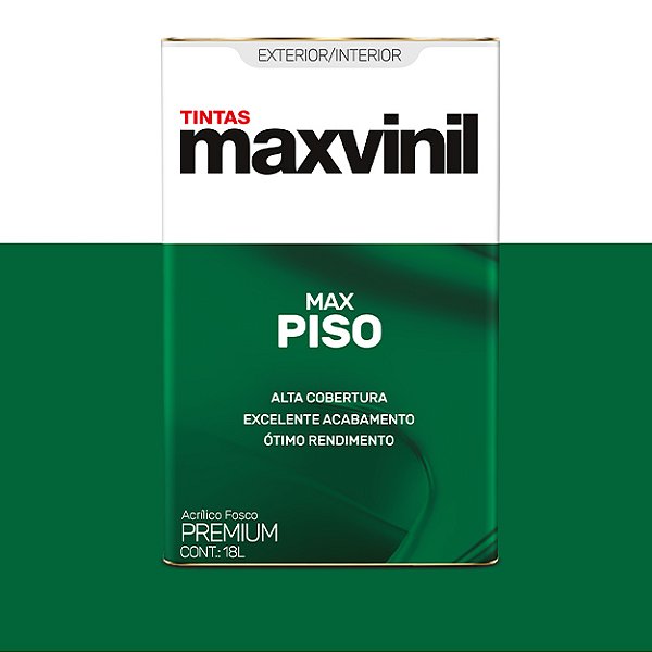 Tinta Pisos Cinza 18L Premium Maxvinil