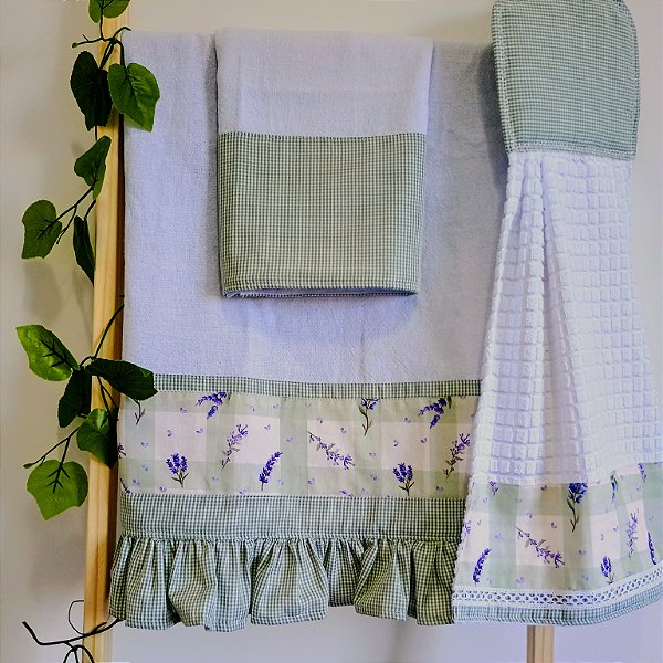 Kit de Cozinha 3 Peças – Lavanda