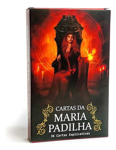 TARÔ MARIA PADILHA Cartas De Baralho 36 Cartas E Manual