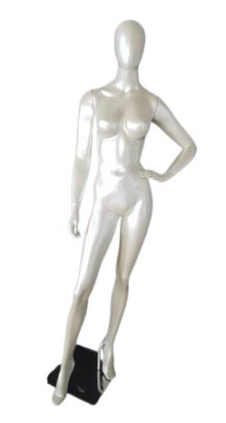 MANEQUIM DE FIBRA FEMININO ROBERTA MÃO CINTURA PÉROLA