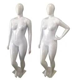 MANEQUIM DE PLÁSTICO FEMININA PLUS SIZE BRANCO 3 BRAÇOS - SEM BASE