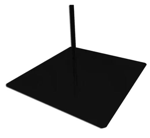 BASE PARA MANEQUIM DE 01 PINO PRETA