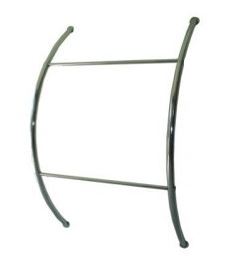 ARARA DE PAREDE LT02 CURVA CROMADA - 1.20MT