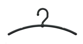 CABIDE PLÁSTICO BOUTIQUE ABERTO PRETO - PCT C/100