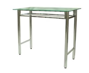 BALCÃO DE ATENDIMENTO COM ARARA CROMADO P4