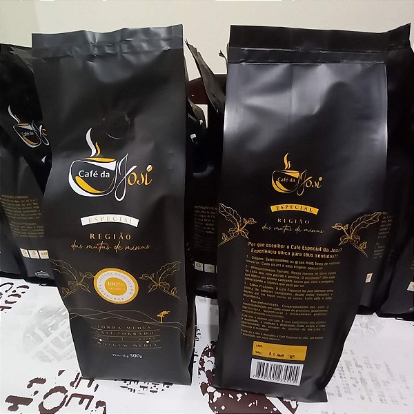 Kit Café Especial da Josi -  02 pacotes de 500g cada - MOÍDO - 100% Arábica