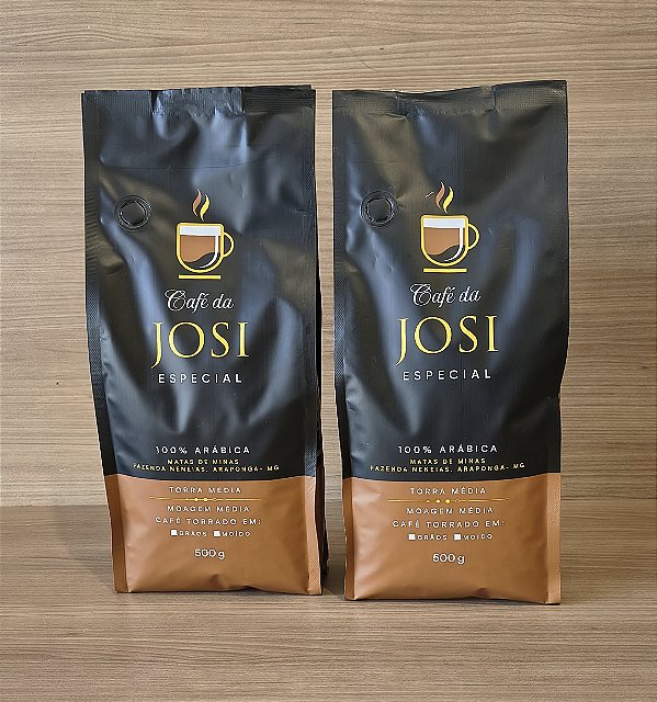 Kit Café Especial da Josi - 02 pacotes de 500g cada - MOÍDO - 100% Arábica