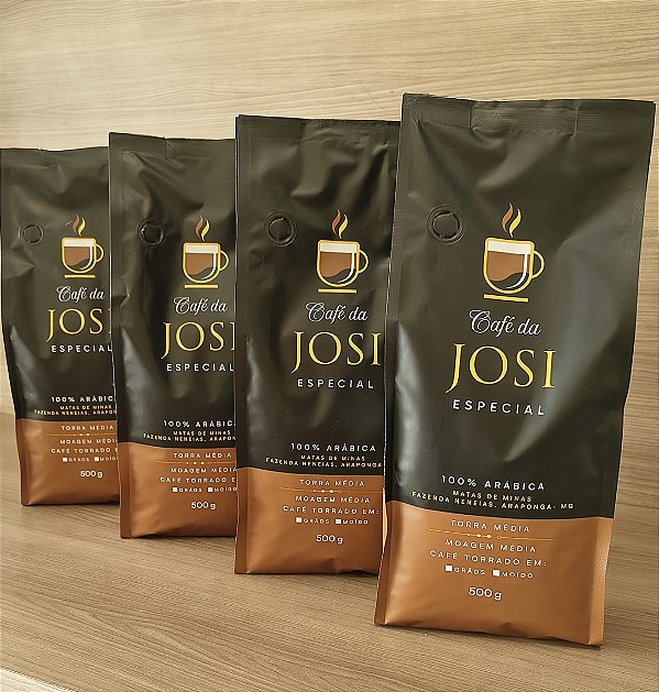 Kit Café Especial da Josi - 04 pacotes de 500g cada - MOÍDO - 100% Arábica