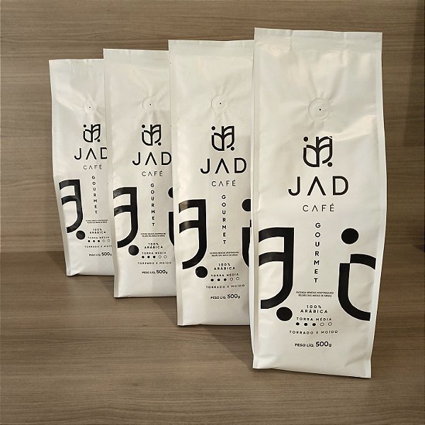 KIT 4 PACOTES - JAD CAFÉ GOURMET - PACOTE DE 500G CADA - MOÍDO