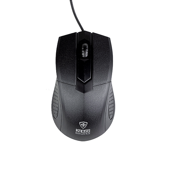 Mouse Com Fio Kross Elegance, USB, 1000 DPI - KE-M108 DC 1.5V Preto