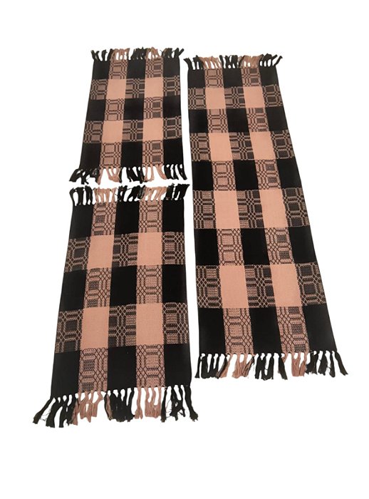 Jogo de Tapete Cozinha Artesanal - Passadeira em Algodão (3 Peças)