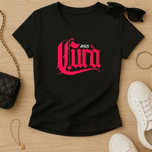 Baby Look Feminina Cristã Jesus Cura