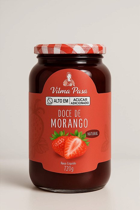Geleia Colonial de Morango Vilma Pasa – 720g | Sem Conservantes