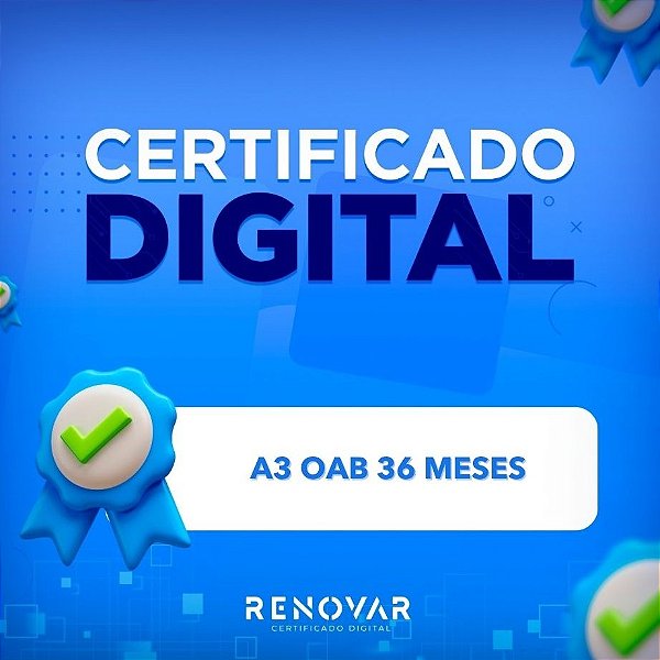 Certificado Digital OAB A3 36 meses