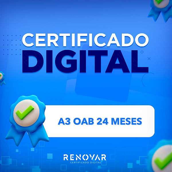 Certificado Digital OAB A3 24 meses