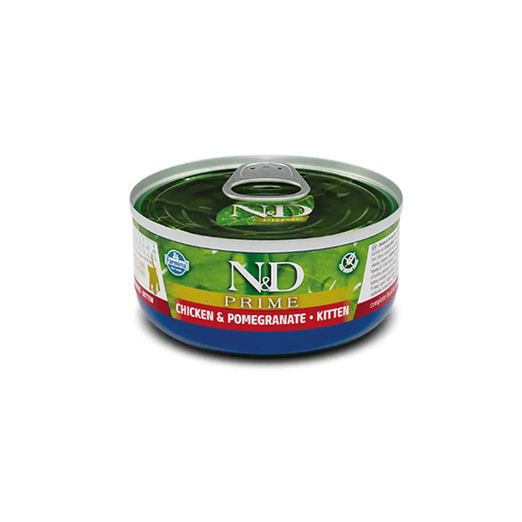 Ração Úmida N&D Prime Gatos Filhotes Frango e Romã 70g
