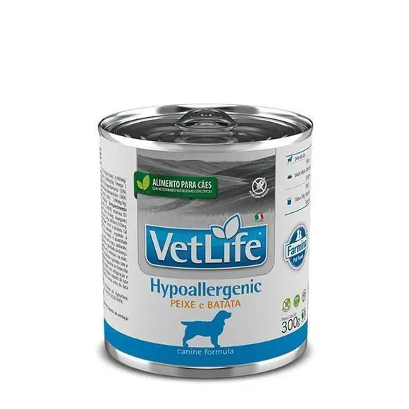 Ração Úmida Vet Life Cães Hipoalergênico 300 g