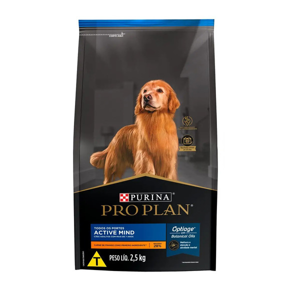 Ração Pro Plan Cães Adultos 7+ Complete 2,5 kg
