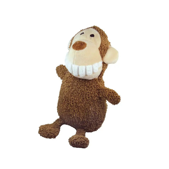 Mordedor Pelúcia Dentinho Macaco Marrom Jambo Único