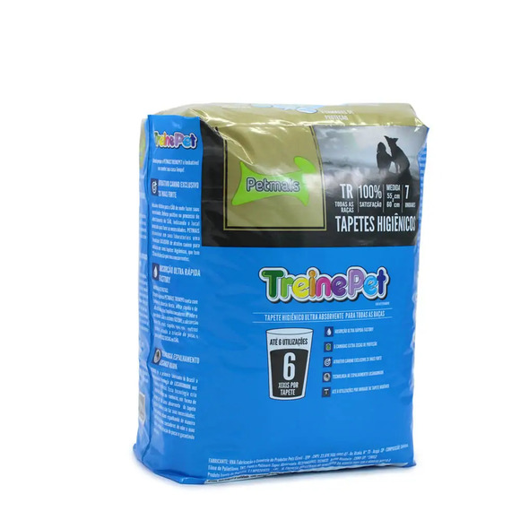 Tapete Higiênico TreinePet Petmais 7 unidades