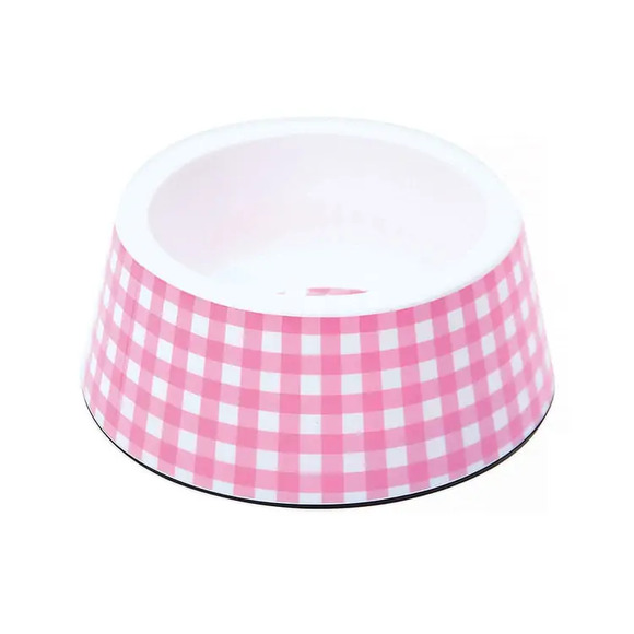 Comedouro Plástico Vichy Jambo Rosa 380 ml