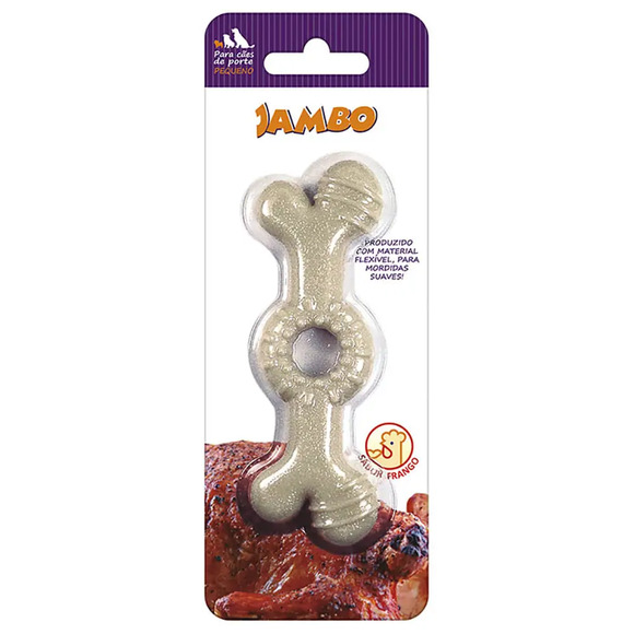 Brinquedo Osso Jambo Anelado TRP Frango Único