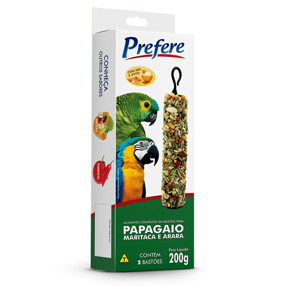 Bastão de Sementes Para Papagaio Arara Prefere 200 g