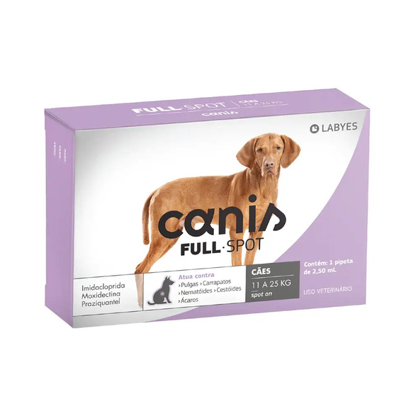 Antiparasitário Canis Fullspot 11 a 25kg 1 pipeta