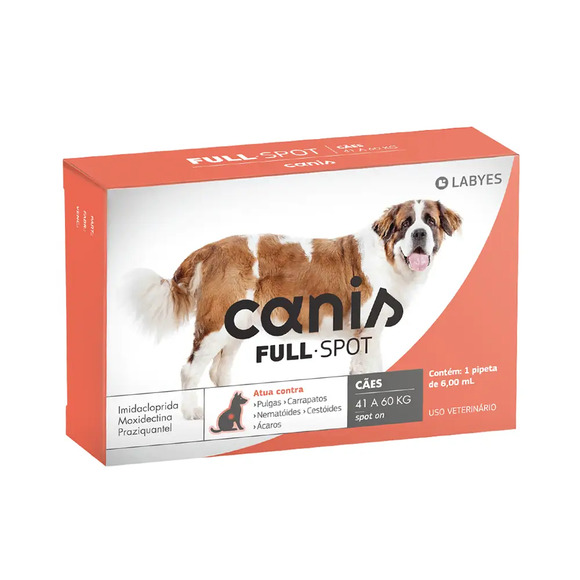 Antiparasitário Canis Fullspot 41 a 60kg 1 pipeta