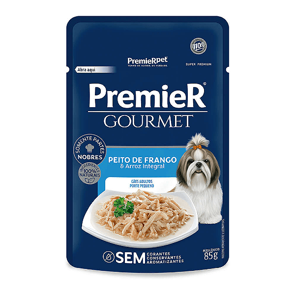Premier Gourmet CÃes Ad Pq Porte Frango 85g